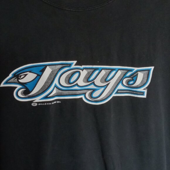 Vintage Toronto Blue Jays Logo Black Shirt - Picture 2 of 4